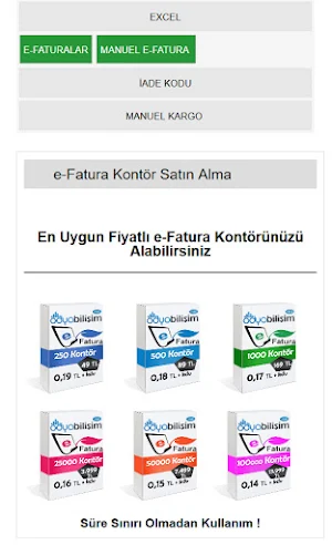 E-Fatura Kredili Kargo Screenshot 2