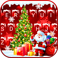 Happy Red Christmas Keyboard B