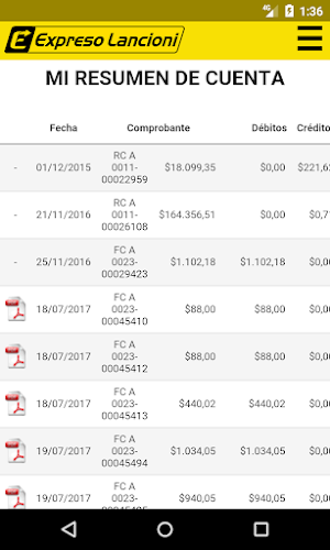 Expreso Lancioni - Clientes Screenshot 0