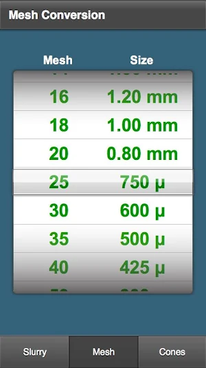 Slurry Calculator Screenshot 3