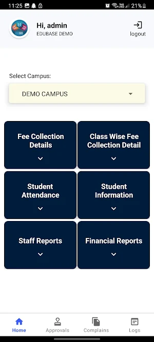 EDUBase Owners App Screenshot 2