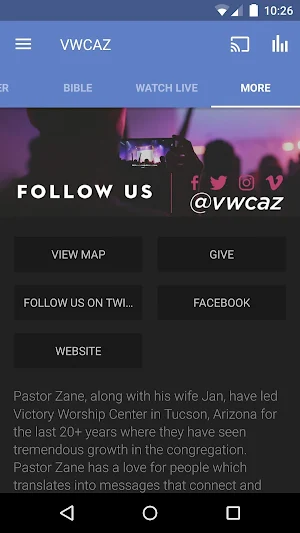 Victory Worship Center Screenshot 2