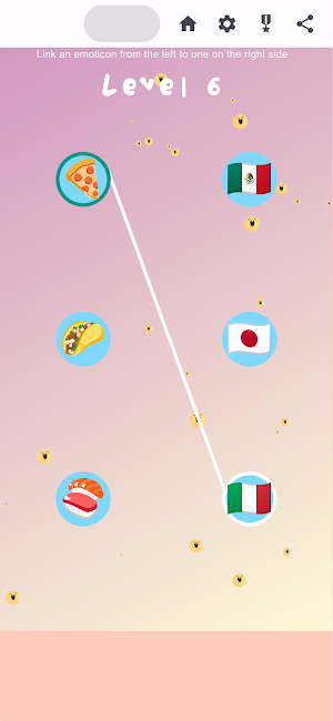 emoji Match&Connect mind game Screenshot 1