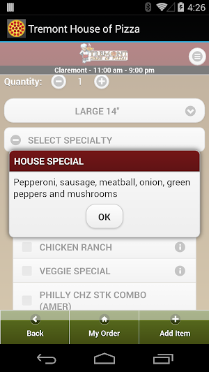 Tremont House of Pizza Screenshot 2