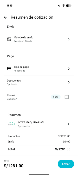 Intex Mercado Screenshot 1