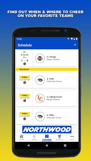 Northwood Rangers Athletics Screenshot 1