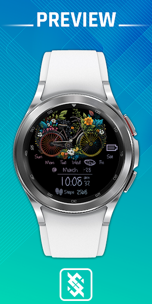 BFF54- Neon Art Flower Bicycle Screenshot 0