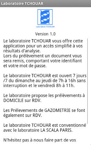 Laboratoire TCHOUAR Screenshot 2