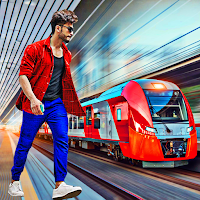 Metro train photo editor rail