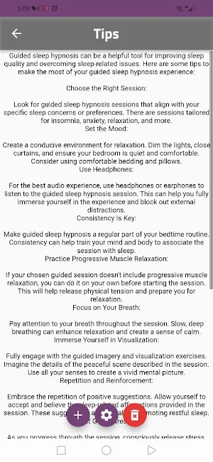 guided sleep hypnosis app Screenshot 1