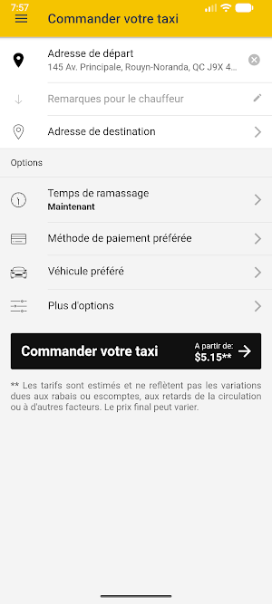 Taxi Coop Rouyn Noranda Screenshot 1