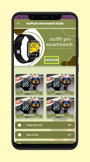 mc99 pro smartwatch Guide Screenshot 2