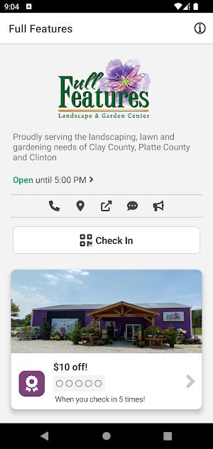 Full Features Garden Center Screenshot 0