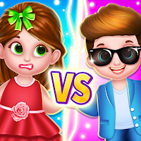 Cute Twins Dress up Duel Game