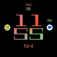 Green Red Tech Watch Face