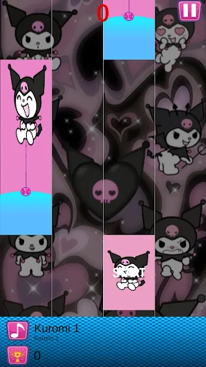 Kuromi Piano tiles Music Screenshot 3