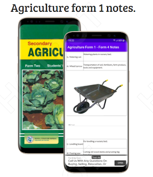Agriculture: form 1 - 4 notes. Screenshot 0