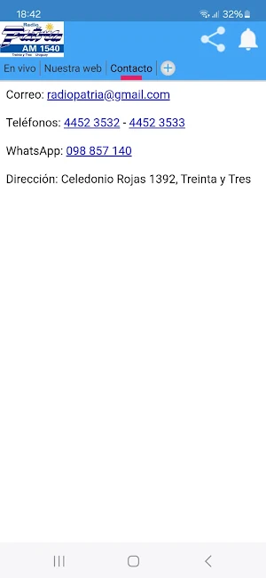 Radio Patria AM 1540 Screenshot 0