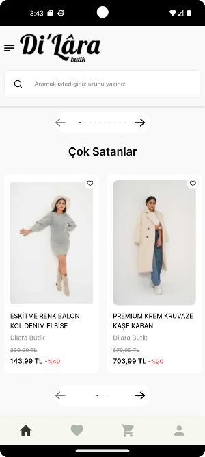 Dilara Butik Screenshot 1