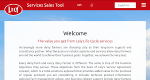 Lely Services Sales Tool (SST) Screenshot 2