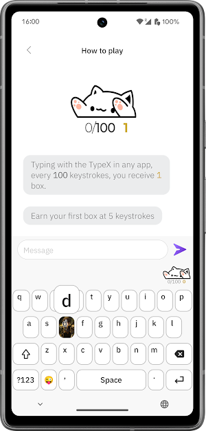 TypeX BongoCat Keyboard Screenshot 2