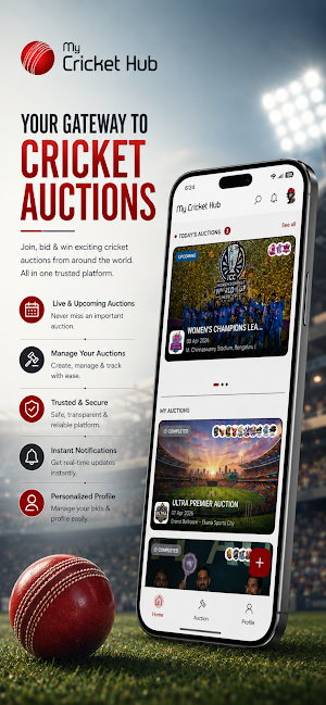 My Cricket Hub – Auction App Screenshot 1