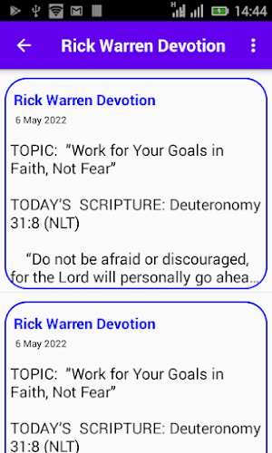 Rick Warren Daily Devotion Screenshot 1