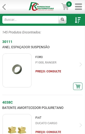 RC Borrachas - Catálogo Screenshot 2