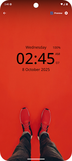 Digital Clock Live Wallpaper Screenshot 3