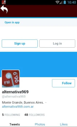 ALTERNATIVA FM 96.9 MHz Screenshot 0