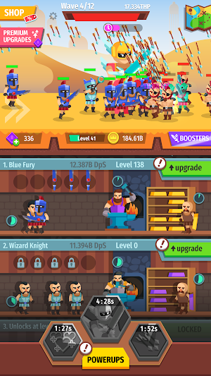 Gear for Heroes: Medieval Idle Craft Screenshot 1