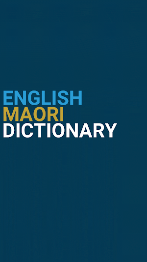 English : Maori Dictionary Screenshot 0