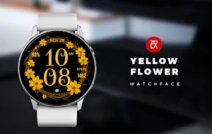 Yellow Flower Watch Face Screenshot 0