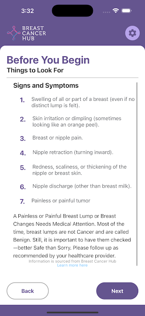BCH Know Your Breasts Screenshot 1