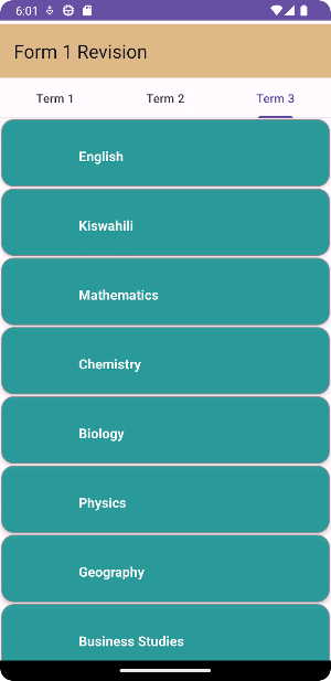 Form 1 Exams Revision Screenshot 3