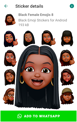 Black Emojis for Android Screenshot 2