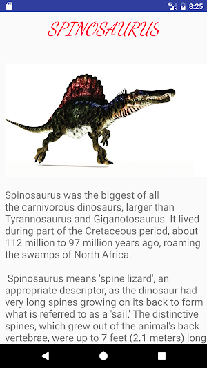 Dinosaurs -A Brief History Screenshot 1