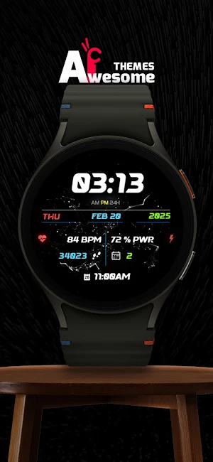 Darkwave - Animated Watch Face Screenshot 0