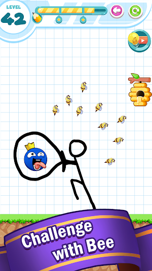Save Rainbow: Blue monster Screenshot 0