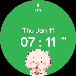 Animated Pig Watch Face Screenshot 3