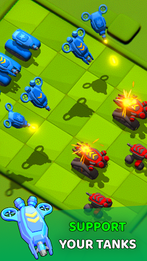 Battle Merge: Tanks & Drones Screenshot 1