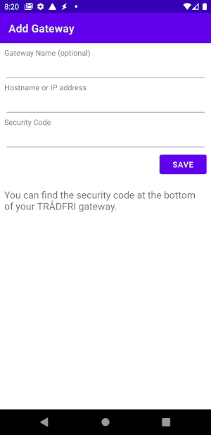 TRÅDFRI Tasker Plugin Screenshot 1