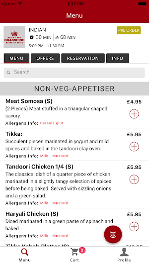 Brick Lane Brasserie Screenshot 0