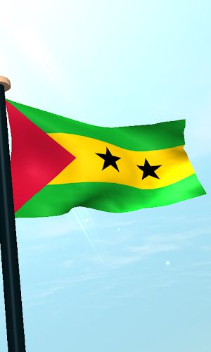 Sao Tome and Principe Flag 3D Screenshot 3