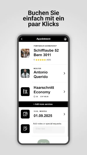 Pompadour Barbershop Bern Screenshot 2