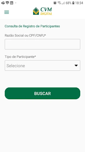CVM Digital - Comissão de Valores Mobiliários Screenshot 1