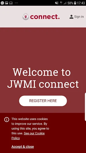 JWMI Connect Screenshot 1