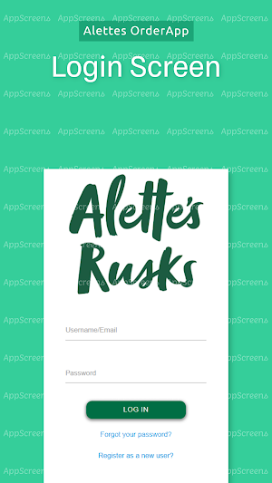 Alettes Rusks B2B Order App Screenshot 0