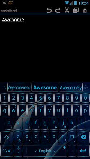 Keyboard Theme Gate Blue Screenshot 1