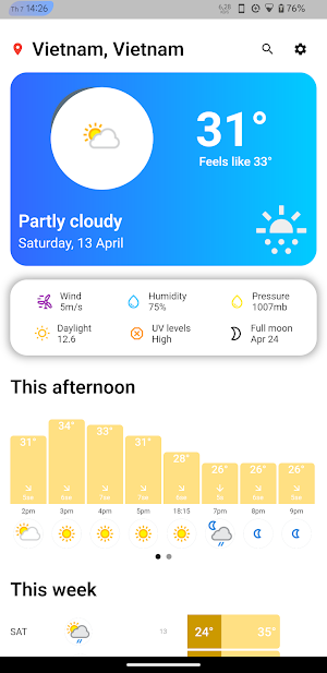 Dart Weather Screenshot 0